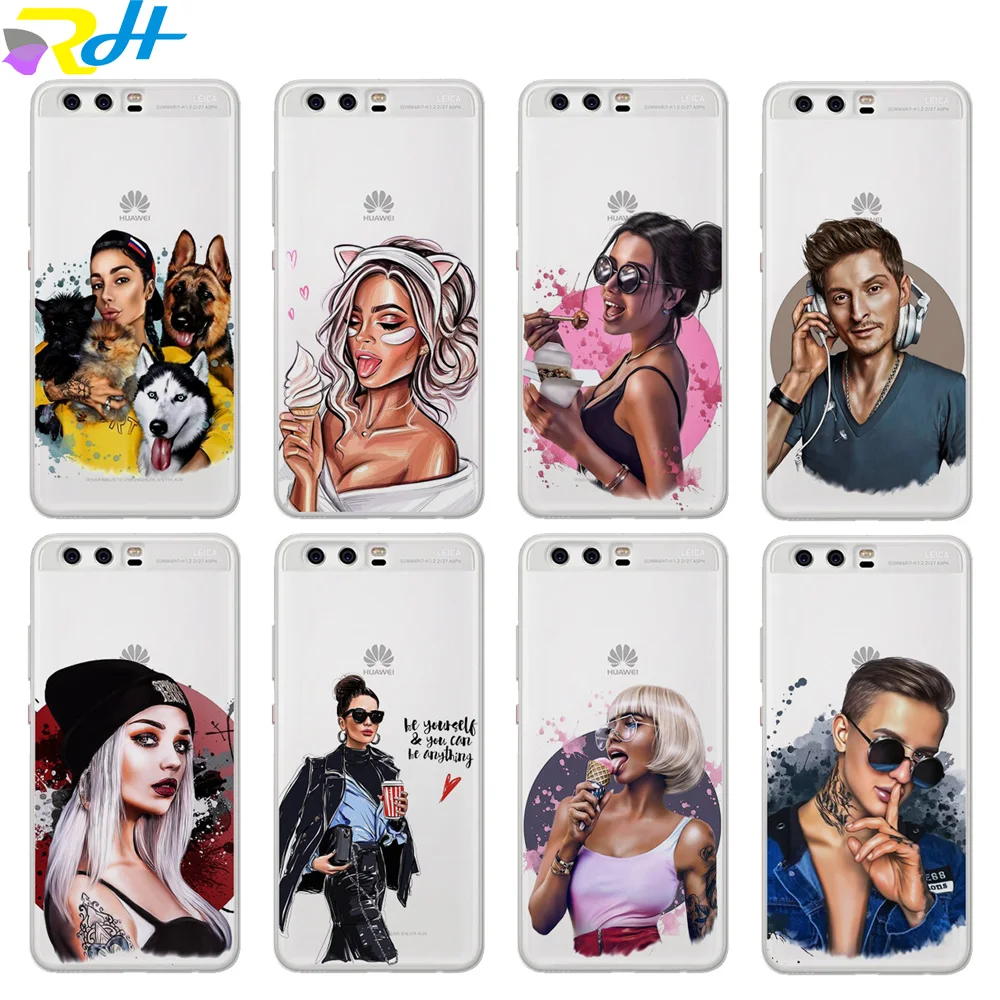 ТПУ для huawei mate 10 9 20 Чехол черный красивый мальчик Etui Маре Lite умный чехол Pro Coque Fundas |