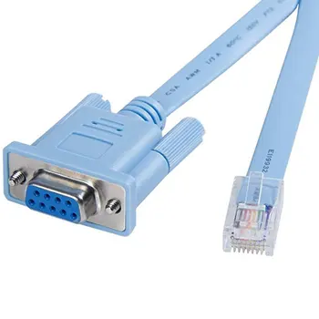 

Network Console Cable RJ45 Male to DB9 RS232 Female Adapter Converter 1.5m 4.9ft for Cisco Switch Router RJ45 to RS232 DB9 cable