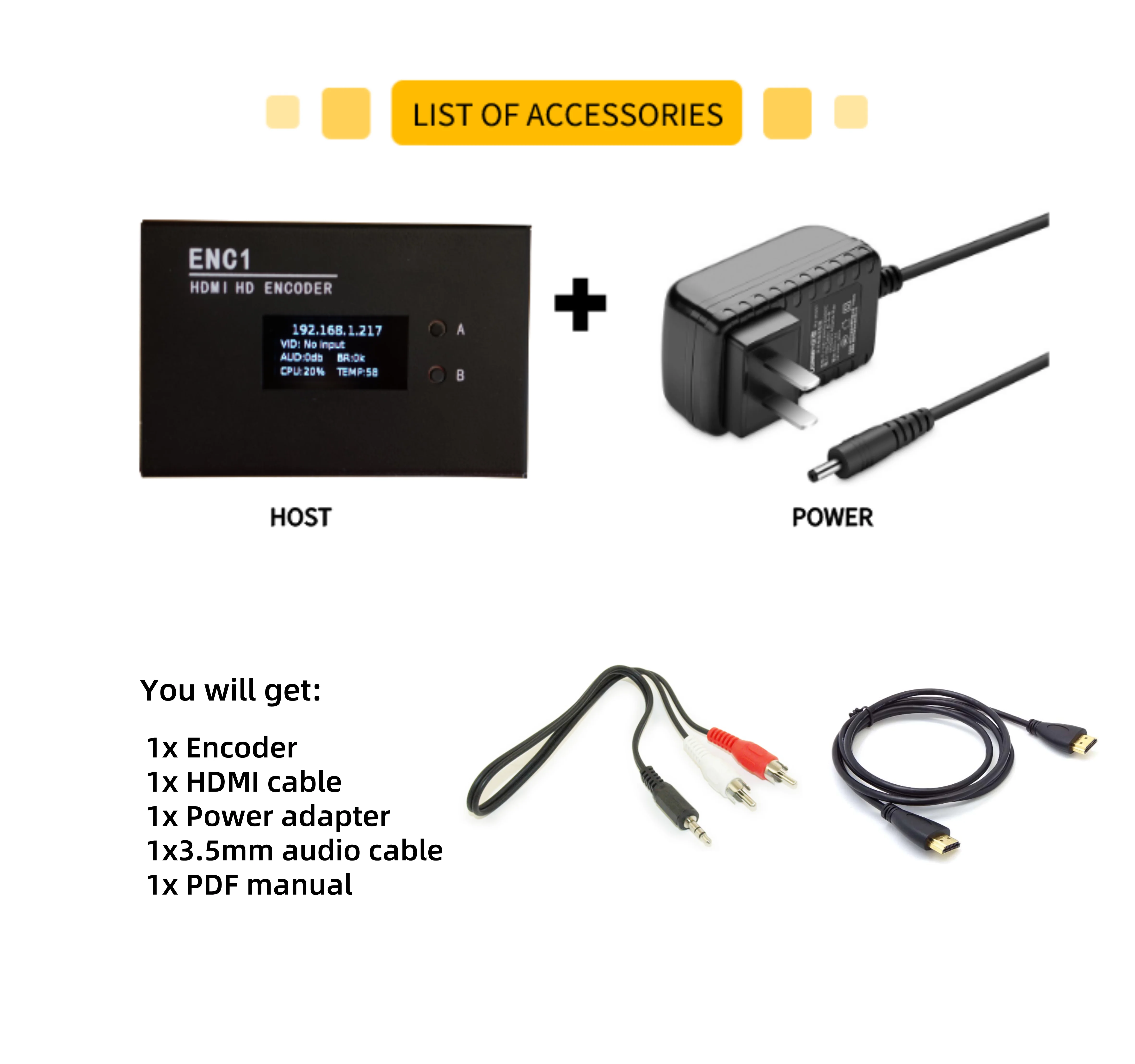 Преобразователь видеосигнала в реальном времени Черный HD H265 декодер IPTV с USB