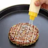 1pc 4 Holes Plastic Salad Dressing Squeeze Sauce Bottle Condiment Dispenser Ketchup Mustard Kitchen Accessories ► Photo 1/3