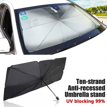

Car Collapsible SunShade Protector Parasol Auto Front Window Sunshade Covers Car Anti-UV Windshield Protection Accessories