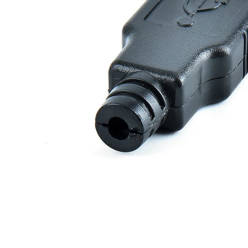 Мужской 4 контактный разъем с черным Пластик крышка DIY Тип usb разъём адаптер для подключения USB 2,0 PCB внесение изменений кабель для передачи данных линии