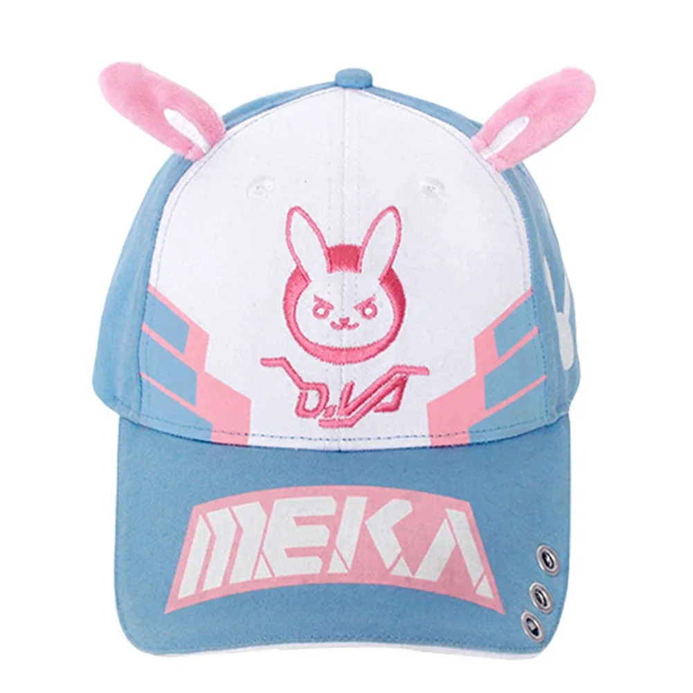 OW DVA Косплей Шляпа Snapback Дарлинг в франкс 002 игры Регулируемая парусиновая вышитая Бейсболка подарок