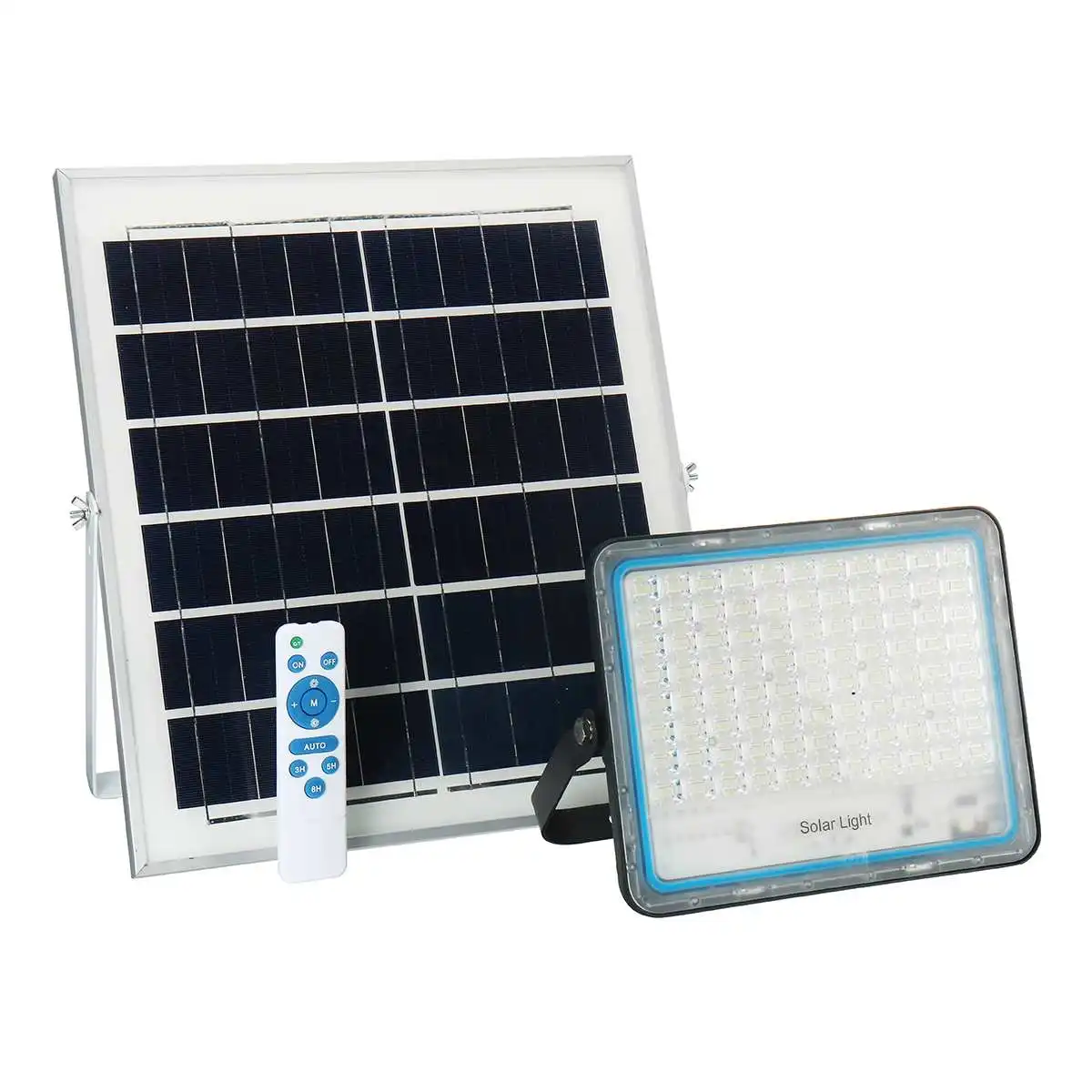 200W 150/200/300/400 Вт многофункциональная Солнечный прожектор светильник на открытом воздухе Водонепроницаемый настенный светильник Led лампы на солнечных батареях садовый светильник ing W/панели солнечных батарей RC - Испускаемый цвет: 200W