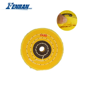 

Car Polishing Wheel 3x50 Inner Hole 10mm For Cotton Cloth Polishing Buffer Tool Yellow Cotton Cloth Wheel