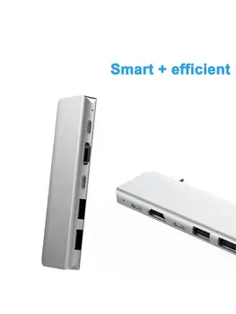 

5-in-1 Type-c USB Hub 4KHDMI+2*20V/3A PD+2*USB3.0 Port For 2016/2017/2018 Pc Compatible With 1080P 720P