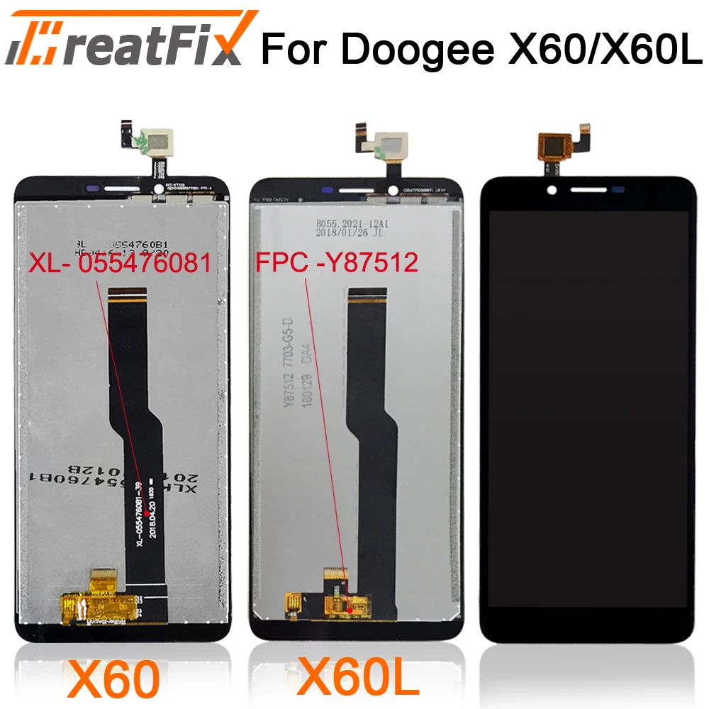 Протестирован для Doogee X60L ЖК-дисплей+ инструмент для ремонта сенсорного экрана в сборе части телефона Для Doogee X60 ЖК-части мобильного телефона