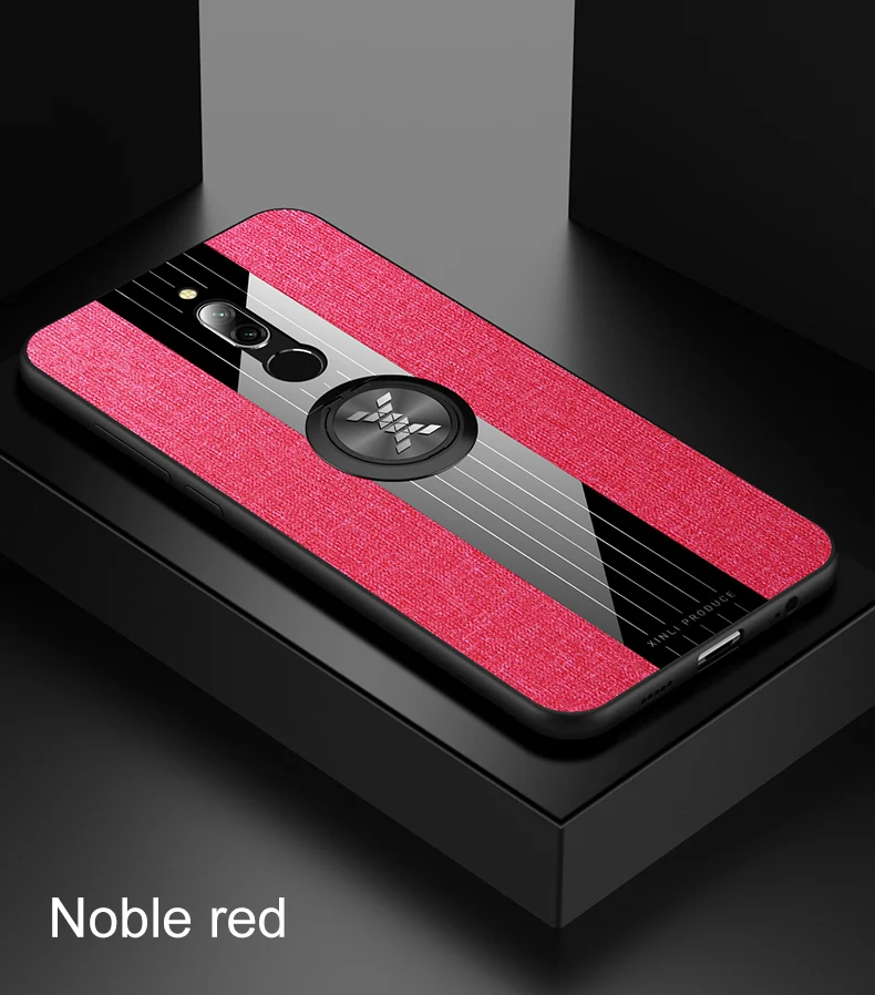 Для Xiaomi Redmi 8 чехол Redmi8 кольцо держатель Ткань Твердый чехол Мягкая Рамка ткань чехол для телефона для Xiaomi Redmi 8A