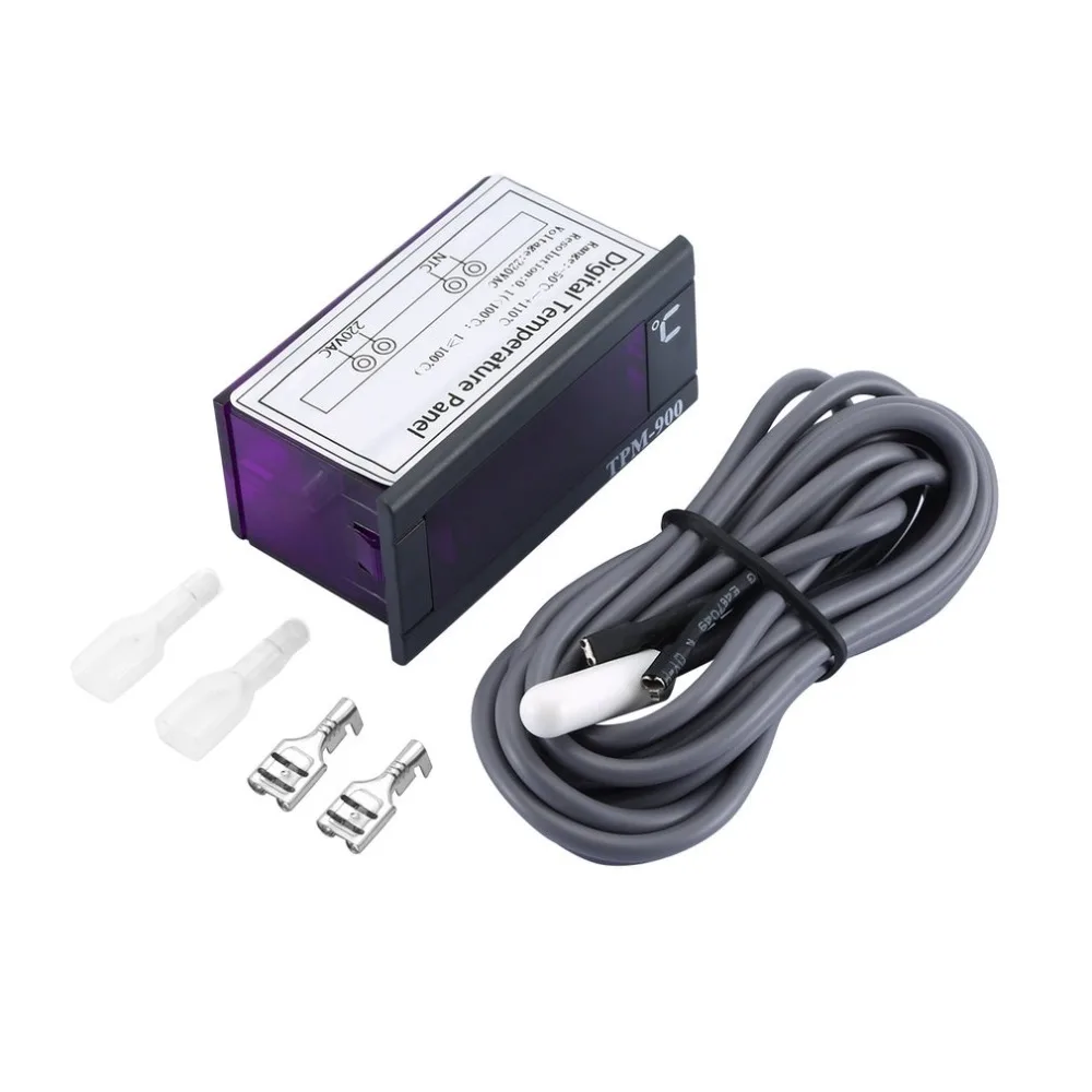 TPM-900 Refrigerated Display Cabinet Unit Digital Electronic Thermometer with Sensor Probe Temperature Controller