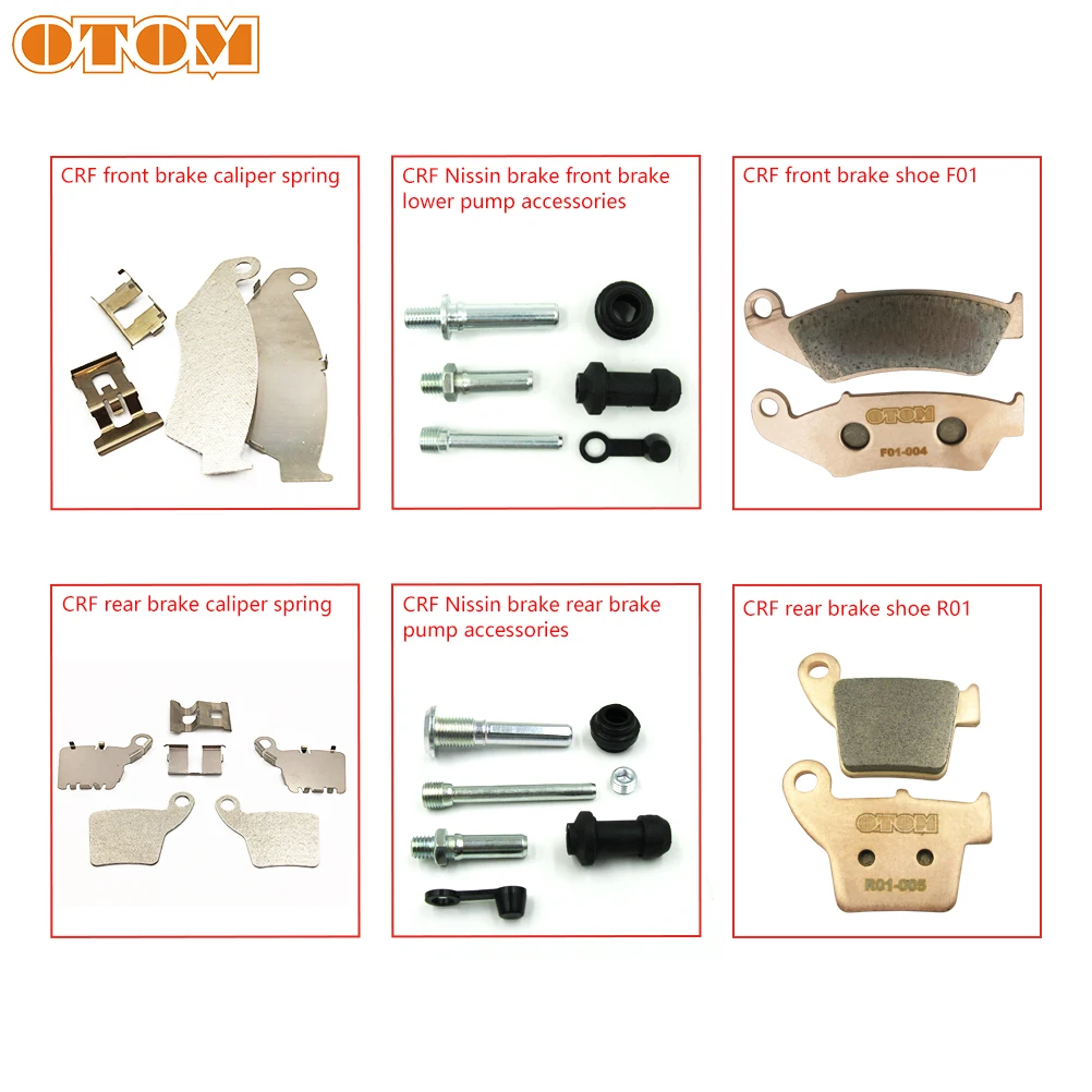 Other Motorcycle Parts OTOM Motorcycle Brake Caliper Repair Parts With Nissin Caliper Guide