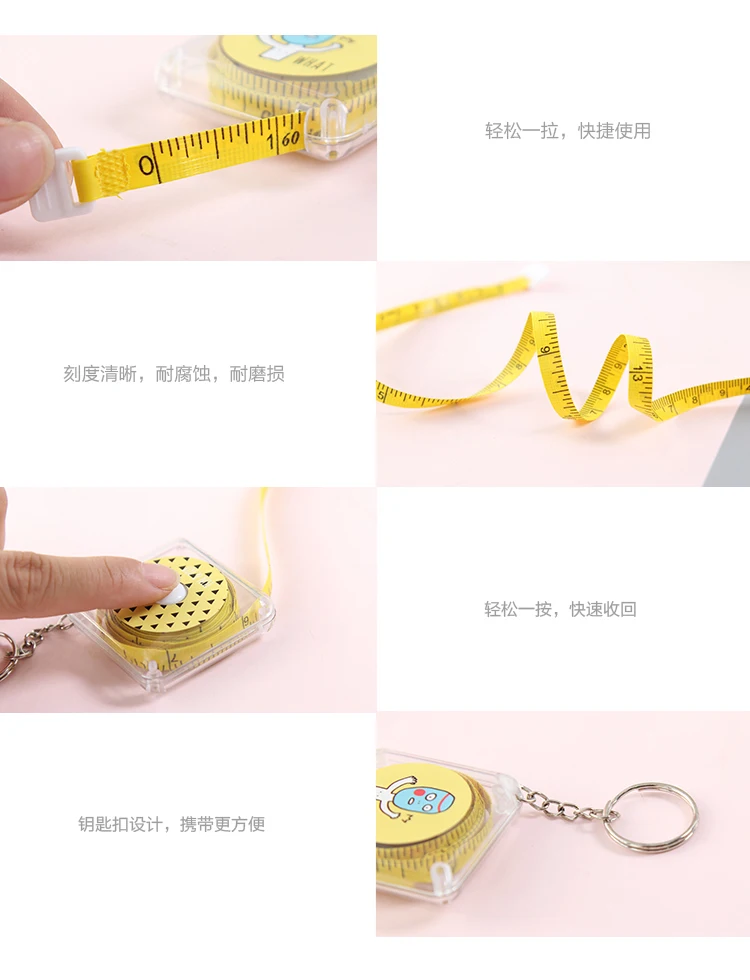 Small Measuring Tape Measure Fresh Leather Ruler Mini Measuring Scale Measurement Metric Waist Measuring Tape Multi-functional P