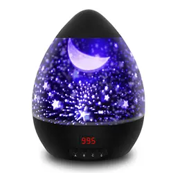 Светодиодный проектор звездного неба ночник 360 градусов романтическая Вращающаяся лампа с таймером автозатычка для рождественских