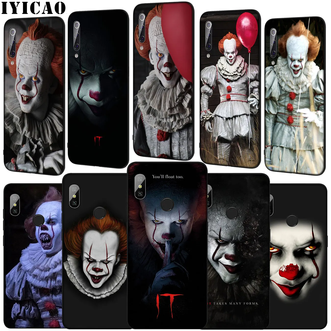 IYICAO the film IT Pennywise Soft Phone Case for Xiaomi Mi 10 9 9T A3 Pro CC9 CC9E 8 SE A2 Lite A1 6 pocophone f1 Mi9 |