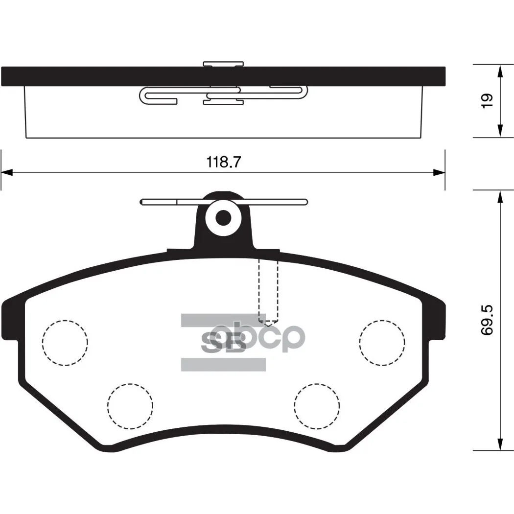 Колодки Тормозные Дисковые Sangsin Brake Sp2005 Sangsin brake арт. SP2005