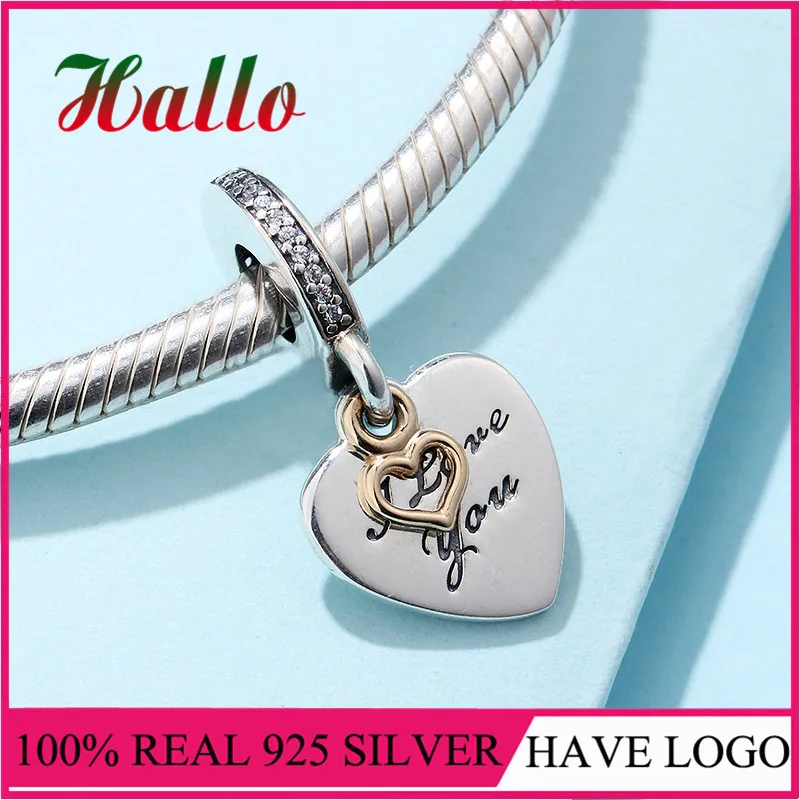Love You Forever очаровательные бусины-Подвески подходят для браслета argent 925 бусины для изготовления ювелирных изделий Серебро 925 ювелирные изделия
