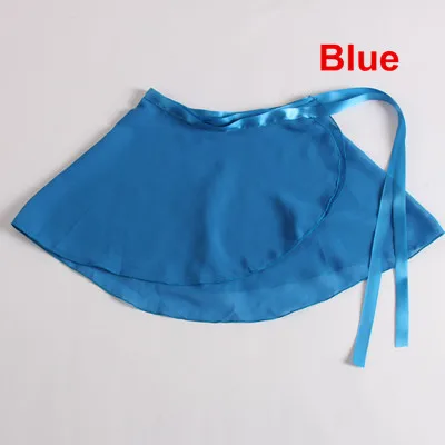Blue Новинка 15 цветов доступны Дети Девочка шифон балет танцевальный костюм с пачкой юбка скейт обернуть шарф балетное платье-пачка - Цвет: Blue