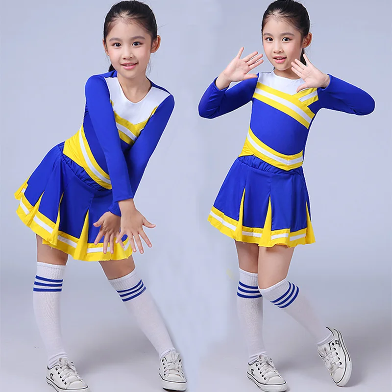 Children Long Sleeves Cheerleading 