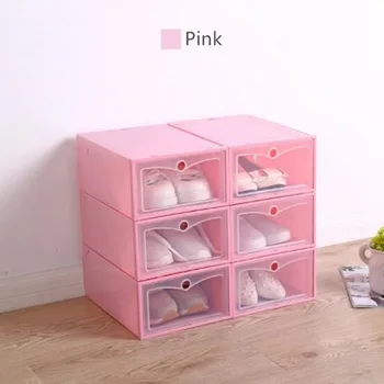 

Storage Clear Organizer Stackable Boxes Foldable Plastic Transparent Shoe Box ZXX9150