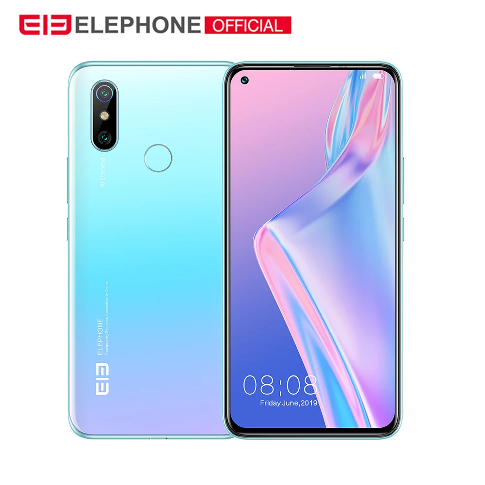 ElEPHONE U3H Helio P70 Восьмиядерный 6,5" FHD+ 8 Гб 256 ГБ Android 10 24MP селфи 48MP камера мобильный телефон 3500 мАч телефон nfc