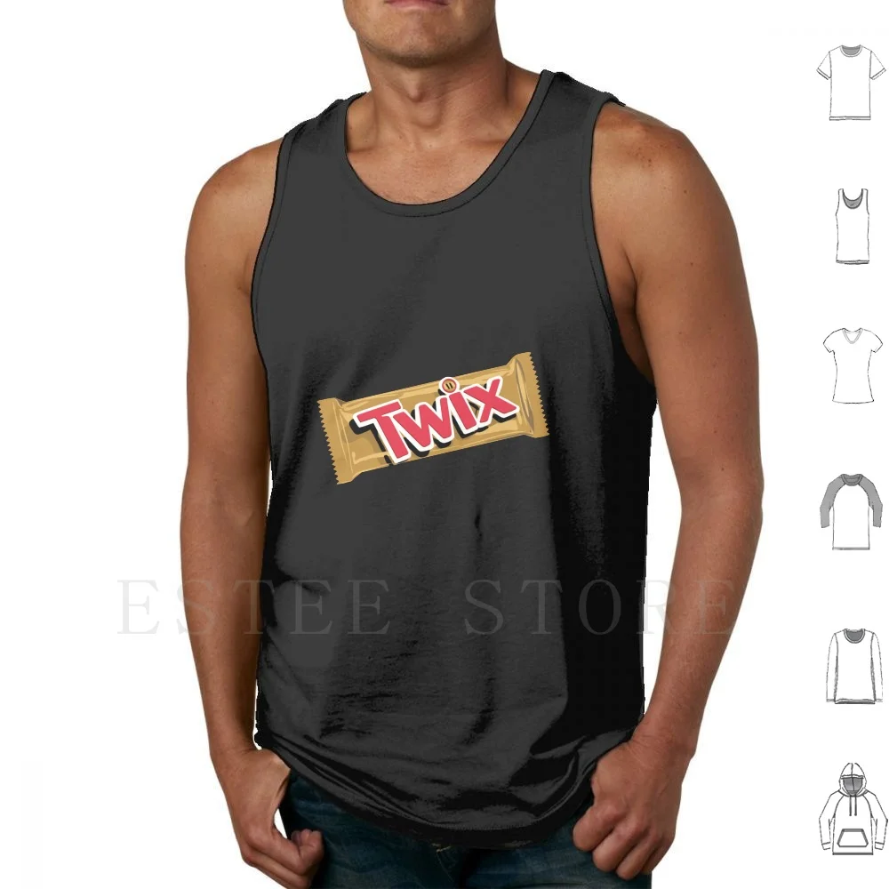 "Twix" Candy Bar Design Canotte Canottiera Twix Candy Caramello Cioccolato Bar Zucchero Dolce Halloween Natale Snickers Case