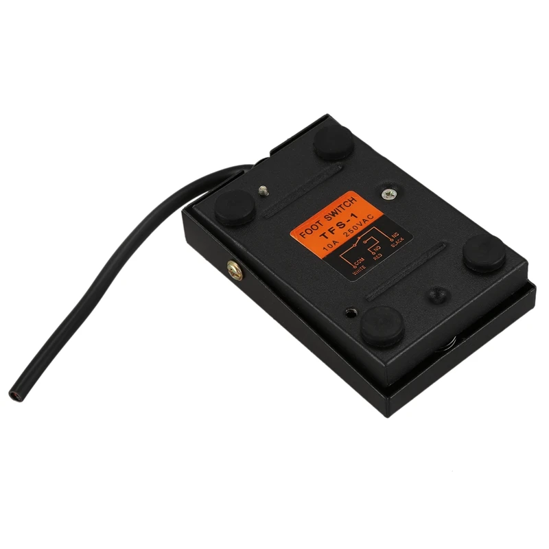 AC 250V 10A SPDT NO NC мгновенный Металлический ножной переключатель для ЧПУ промышленный
