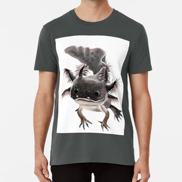 Happy Axolotl T Shirt Animal Axolotl Amphibian Cute Adorable Pet Happy Smiling Smile P T Shirts Aliexpress