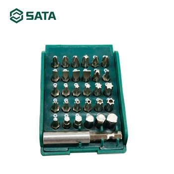 

SATA 31pc 1/4" Hex Shank Bit Set Nut Driver Drill Bit Set Power Tools Pneumatic Electric Hand Screwdriver Head Set 09332