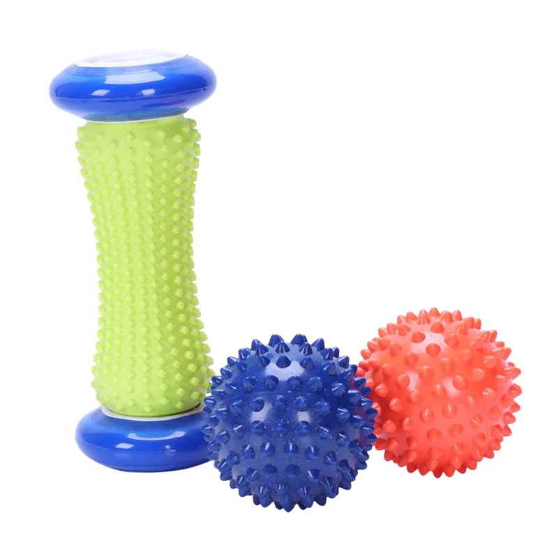 Ролик для массажа ног Spiky Ball ног Массажер для облегчения боли снять Подошвенный Фасцит и арка стопы пятки боли