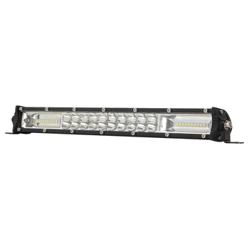 

15 Inch Led Light Bar Work Light 7D Led Bar 2-Row 12V Truck ATV Car Offroad Driving Straight Light Bar