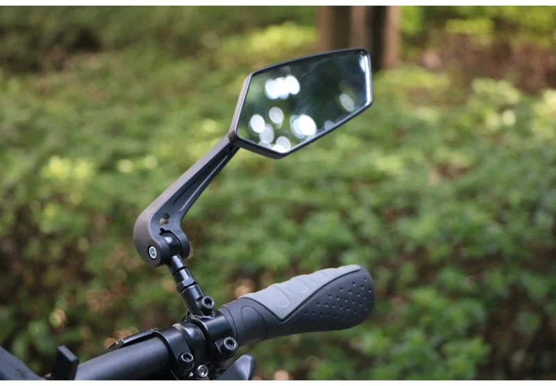 กระจกมองหลังจักรยานจักรยานขี่จักรยานล้างช่วงกว้างกลับสายตากระจกมองหลังสะท้อนแสง Handlebar ปรับซ้ายขวากระจก