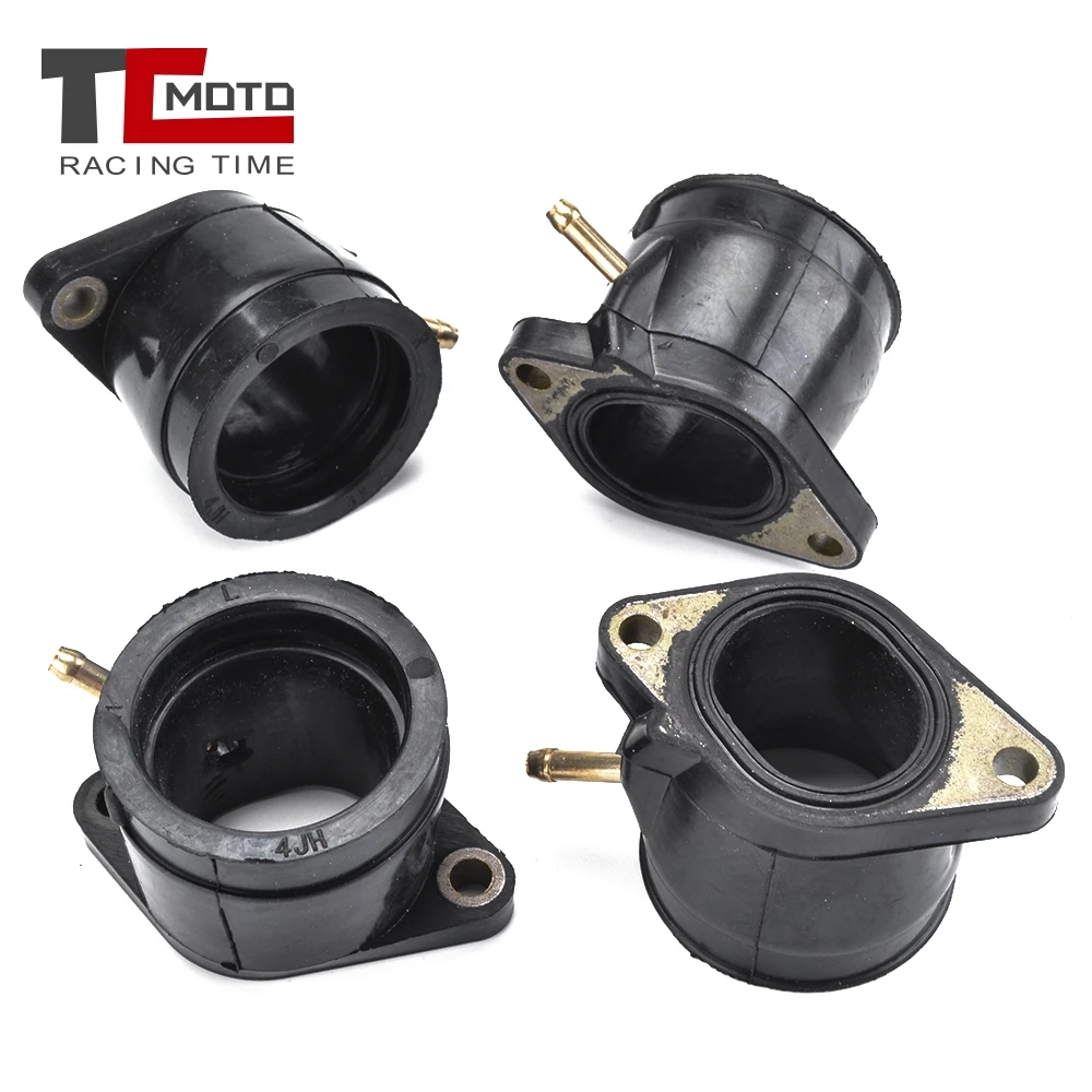 

TCMOTO 4Pcs Motorcycle Carburetor Interface Adapter for Yamaha YZF600R Thundercat 1995-2007 4JH-13586-02-00 4JH-13596-02-00