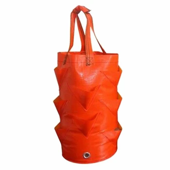 

1Pcs Hanging Strawberry Tomato Planter Grow Bags Garden Hanging Vegetable Flower Planting Bag(Orange)
