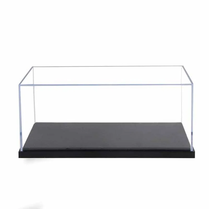 Vitrina Acrílica Transparente Con Cubierta Antipolvo Para Casas De Muñecas, Puzzles 3D Y Figuras De Acción (28,7 X 23,7 X 24,4 Cm)