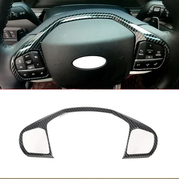 

For Ford Explorer 2020-2021 Steering Wheel Cover Trim Carbon Fiber look