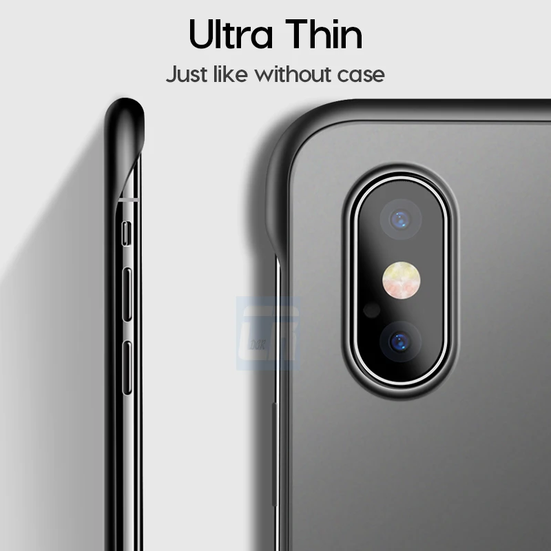 Карамельный Бескаркасный матовый чехол для телефона для iPhone X 7 6 6S 8 Plus Ультра Тонкие Жесткие ПК-чехлы для iPhone XS Max XR с кольцом на палец