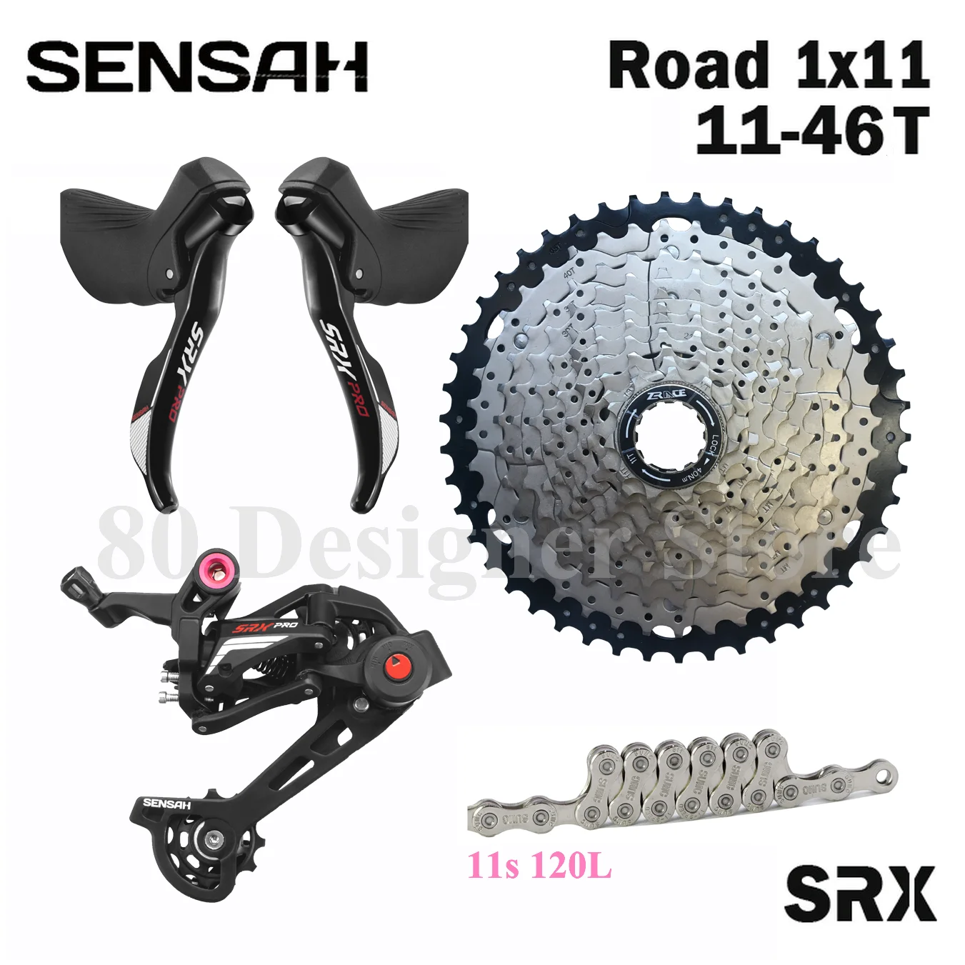 Sensah Srx Pro 1x11 Speed Sensah 1x11 Groupset SENSAH SRX PRO 1X11