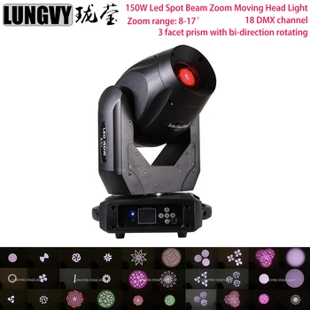 

Free Shipping 3in1 Beam Spot Zoom Light 150w Moving Head Light 18 DMX Channel 3 Facet Prism DJ /Bar /Party /Show /Stage Light