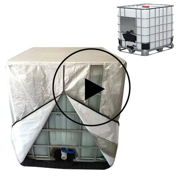 

Universal 1000 Liters IBC Outdoor Cover Water Container Tank Cover Waterproof Anti-Dust Sun Protection Heat Insulation Storage