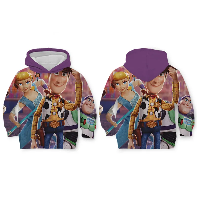 WHOSONG толстовка с 3d принтом популярная moive TOY STORY 4 модное пальто Одежда для родителей и детей детский пуловер - Цвет: H00201