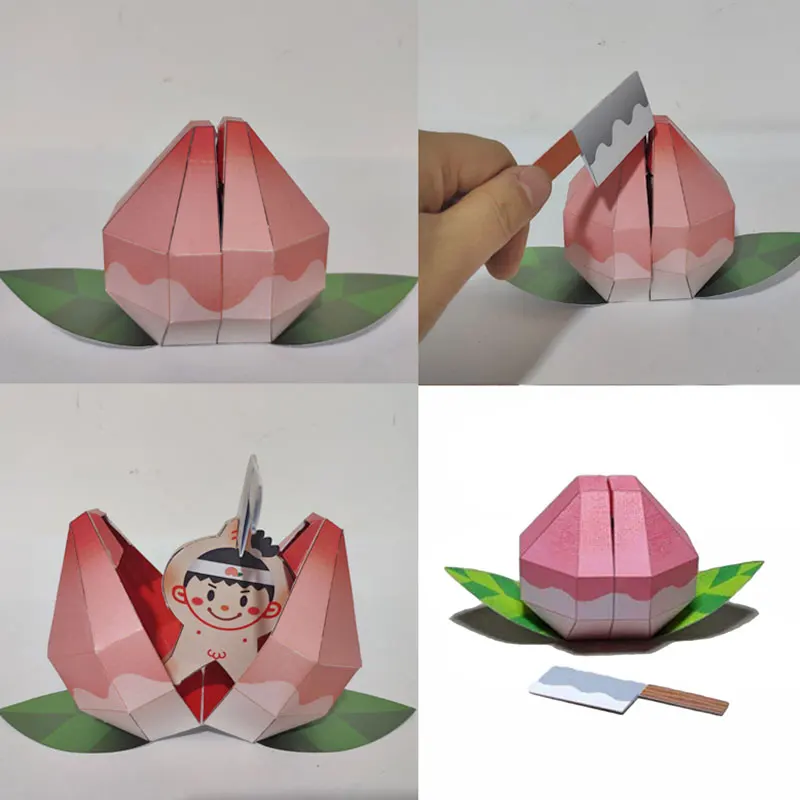 Diy бумажное украшение для альбома бумажные детские игрушки харуки Накамура бумажные игрушки животные оригами Киригами складные развивающие очаровательные игрушки