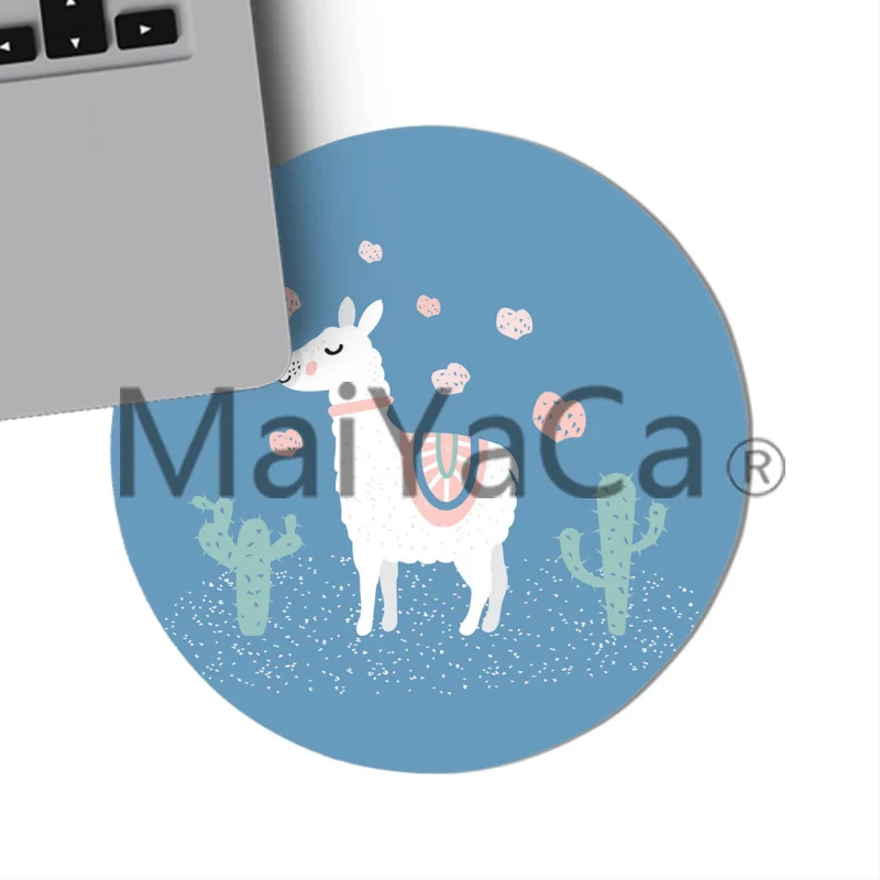 MaiYaCa крутой мультяшный Альпака лама милые животные геймерские скоростные мыши розничная маленький резиновый коврик для мыши игровой коврик для мыши для ПК