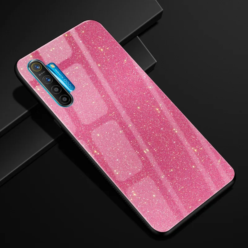 09 Для OPPO Realme XT чехол PC Пластиковый стеклянный чехол для телефона черный ТПУ бампер чехол для OPPO Realme X2 Realme XT чехол для Realme X2 X T - Цвет: 09