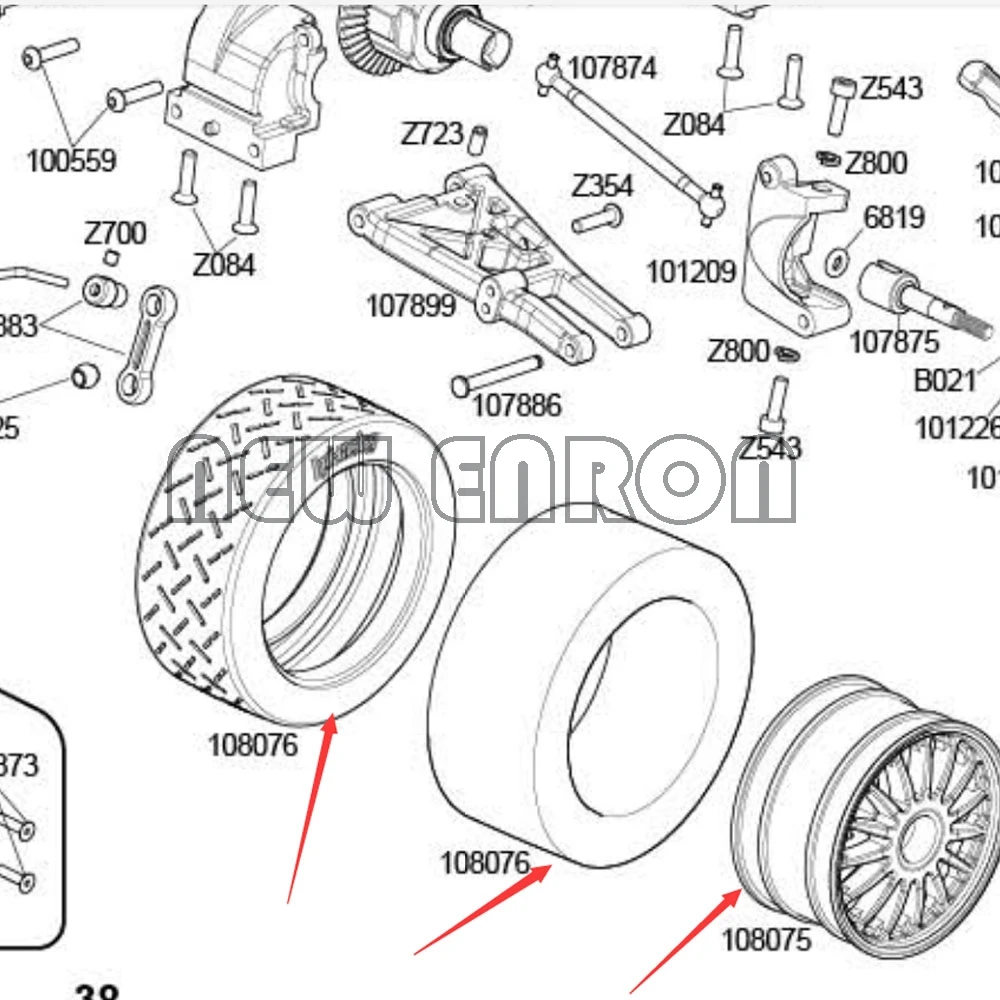 Новые ENRON 2 &quotколесные диски ступицы и 80 мм резиновые шины 4P RC автомобиль 1/10 Fit HPI WR8