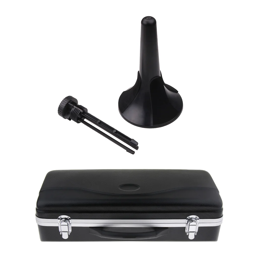 Shockproof Bb Trumpet Case Padded Gig Bag with Stand for Trumpet Parts