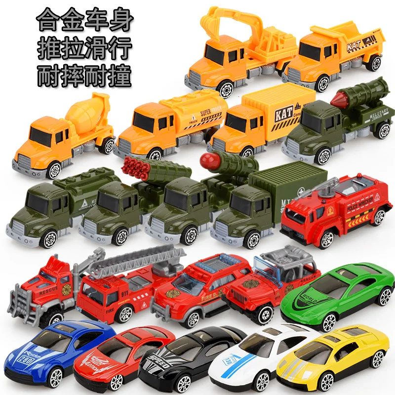 

Children Alloy Car Toy Engineering Vehicle Excavator Fire Truck Military Missile Freight Truck Alloy Models Toy Car