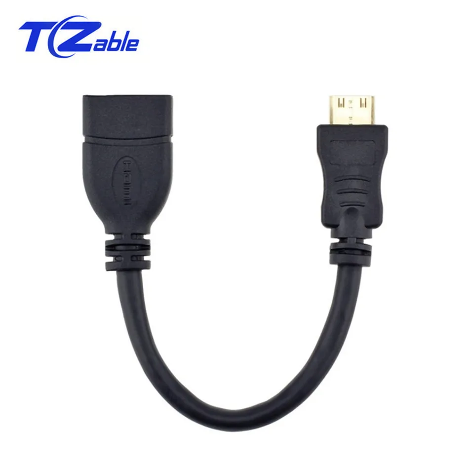 Мини Кабель HDMI 0 15 м позолоченный мини штекер гнездо Удлинительный адаптер для