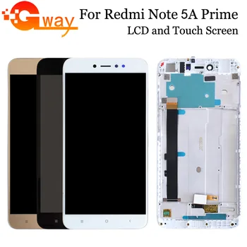 

FSTGWAY For Xiaomi Redmi Note 5A Prime 3GB/32GB LCD Display+Touch Screen Digitizer Assembly Replacement With Frame+Free Tools