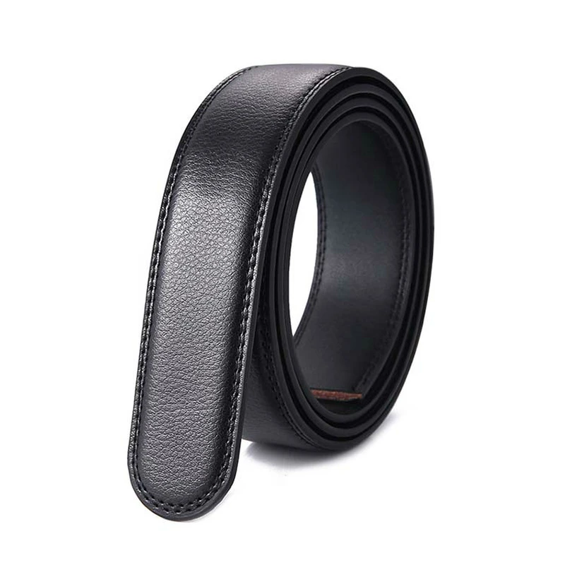 belts Genuine Leather Men's Belts Automatic Male Lengthened Ceinture Cowskin High Quality No Buckle Accessories Plus Size 140cm 150cm mens fabric belts