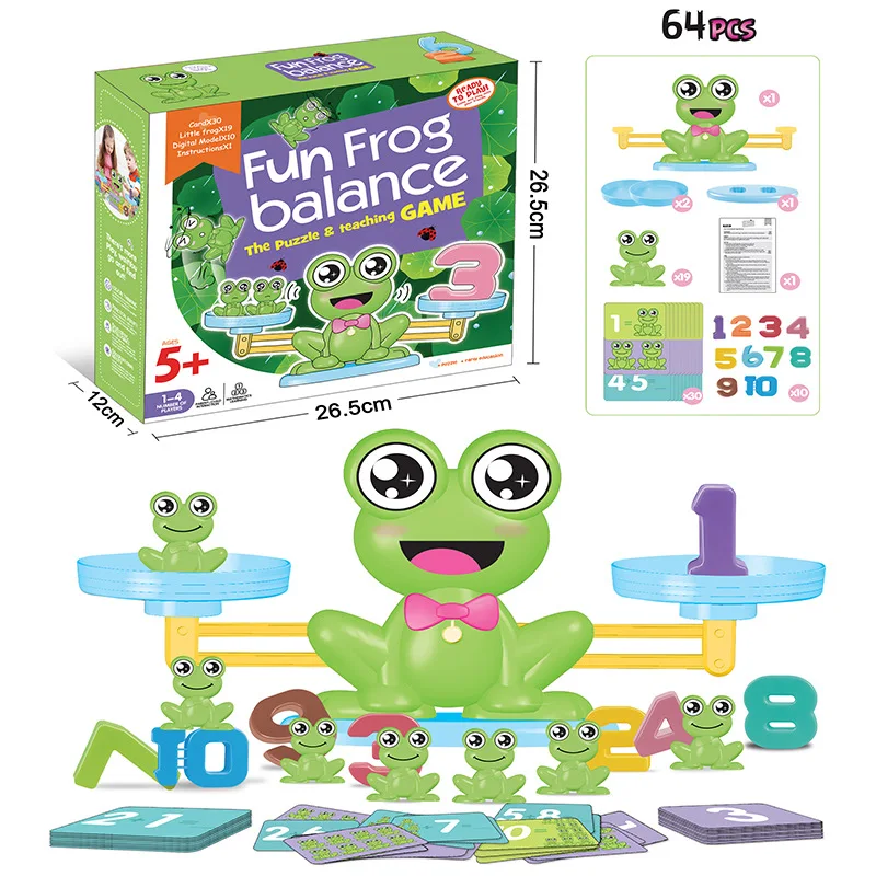

With Numbers Addition And Subtraction Balance Game Children Puzzle Science Monkey with Numbers Balance Table Scale Toy