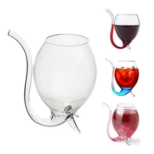 Креативный вампирский фильтр, красное вино, стекло, прозрачная чашка для сока, Кубок с трубой для питья, соломинка, высокогоросиликатный стеклянный графин для вина